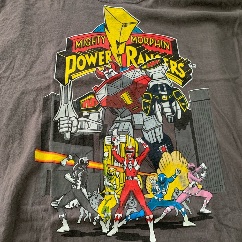 Vintage Power Rangers T Shirt 90s XL Marvel Rare